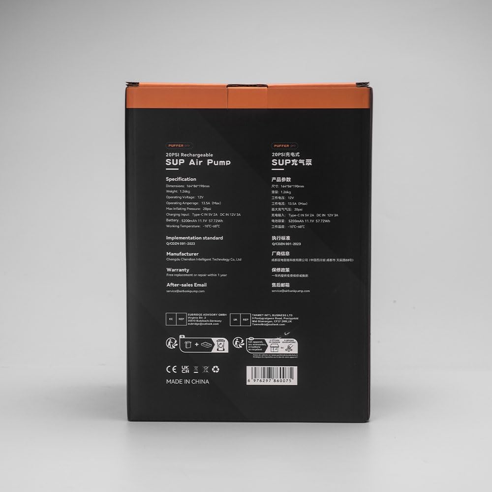 Airbank Puffer Pro Rechargeable Pump