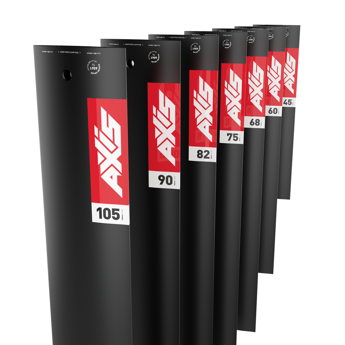 Axis Black 19mm Aluminium Mast