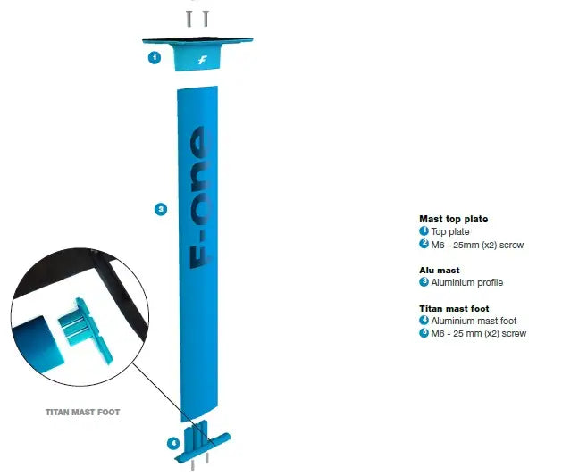 F-One PACK ALU MAST TITAN