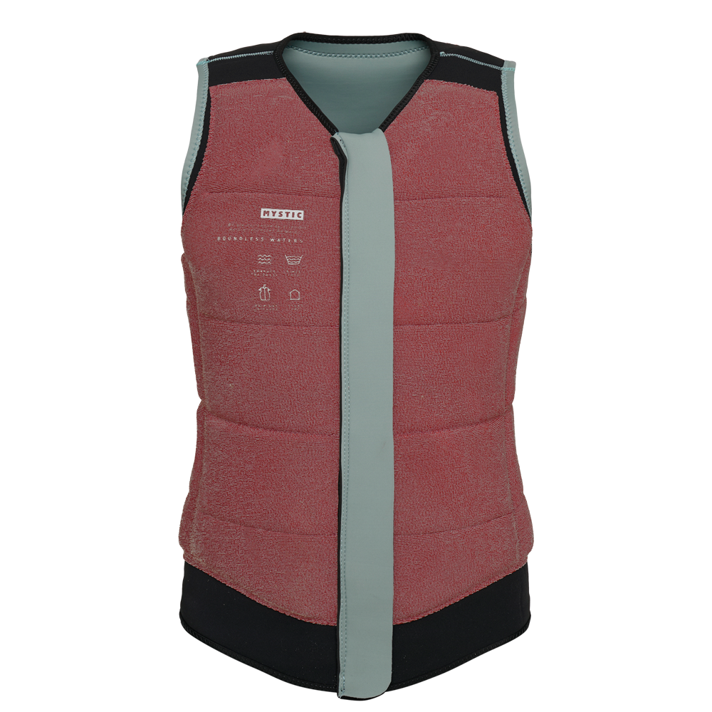 Mystic Renegade Impact Vest Fzip Wake Tidal Blue side