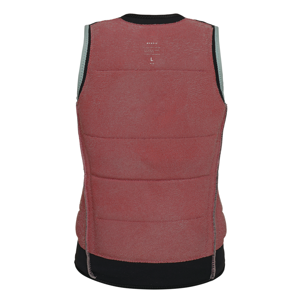 Mystic Renegade Impact Vest Fzip Wake Tidal Blue detail