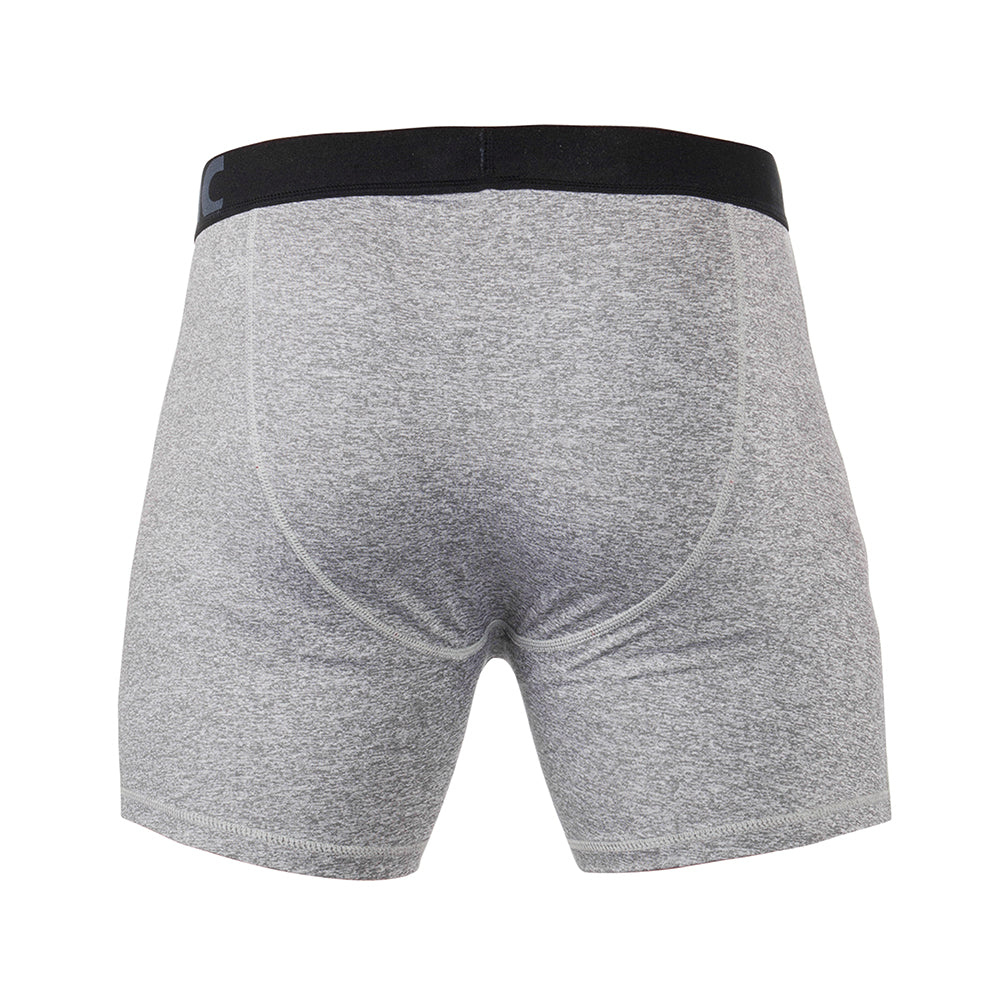 Mystic quickdry boxers grey back view