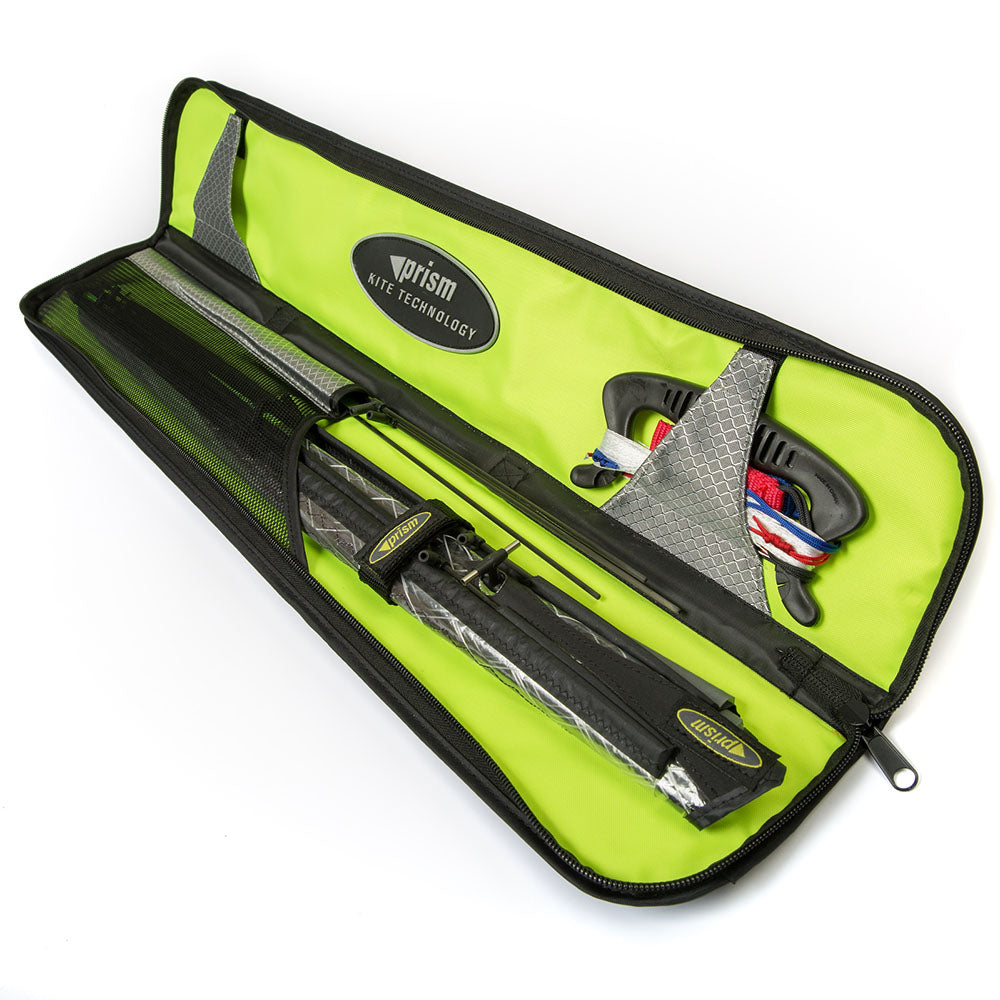 Prism 4D dual line low wind kite carry case and accessories