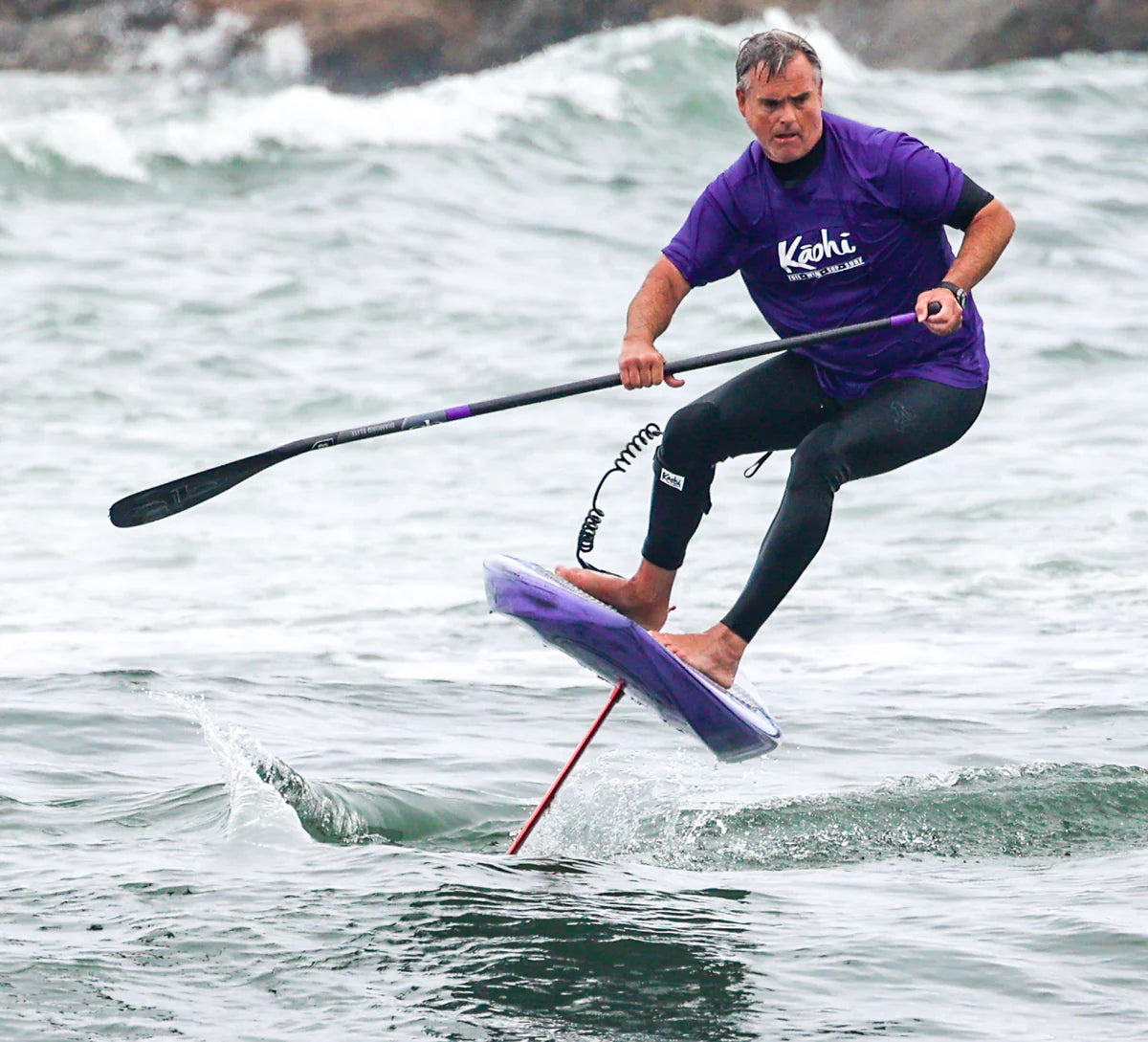 Kāohi Grip Leash Double Coil 8 mm