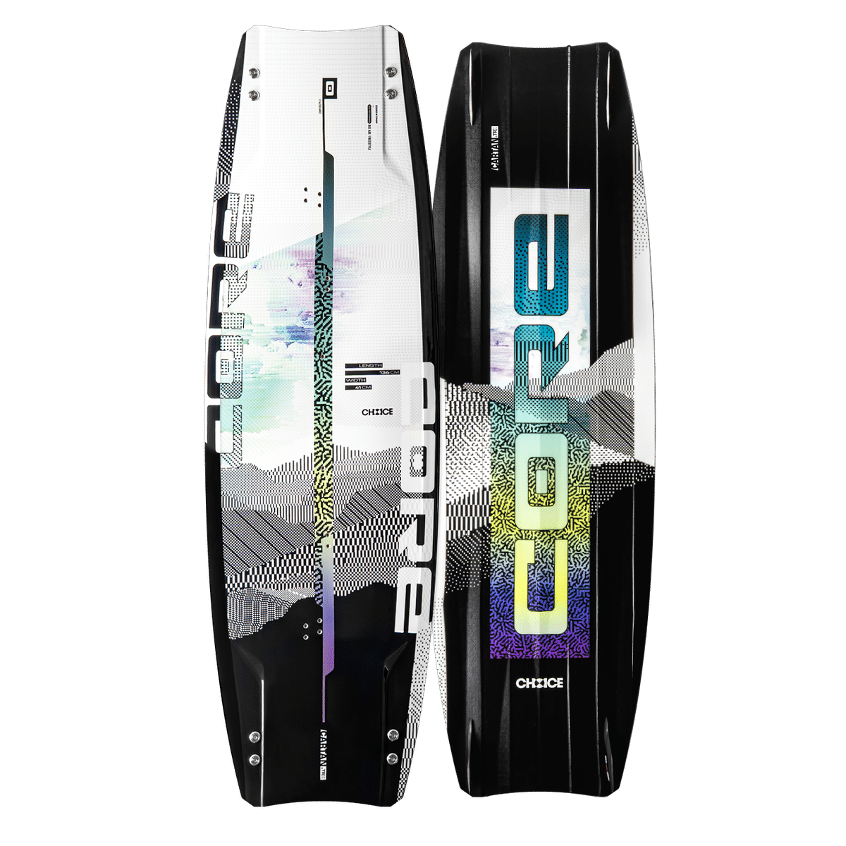 CORE Choice 7 kiteboard top and bottom