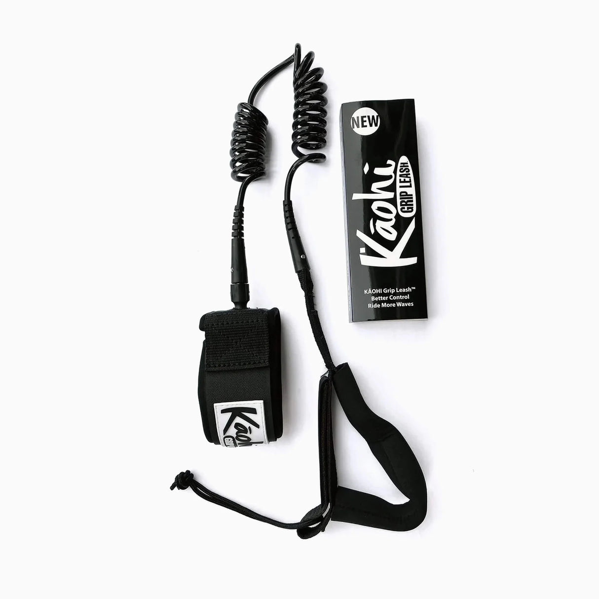 Kāohi Grip Leash Double Coil 8 mm