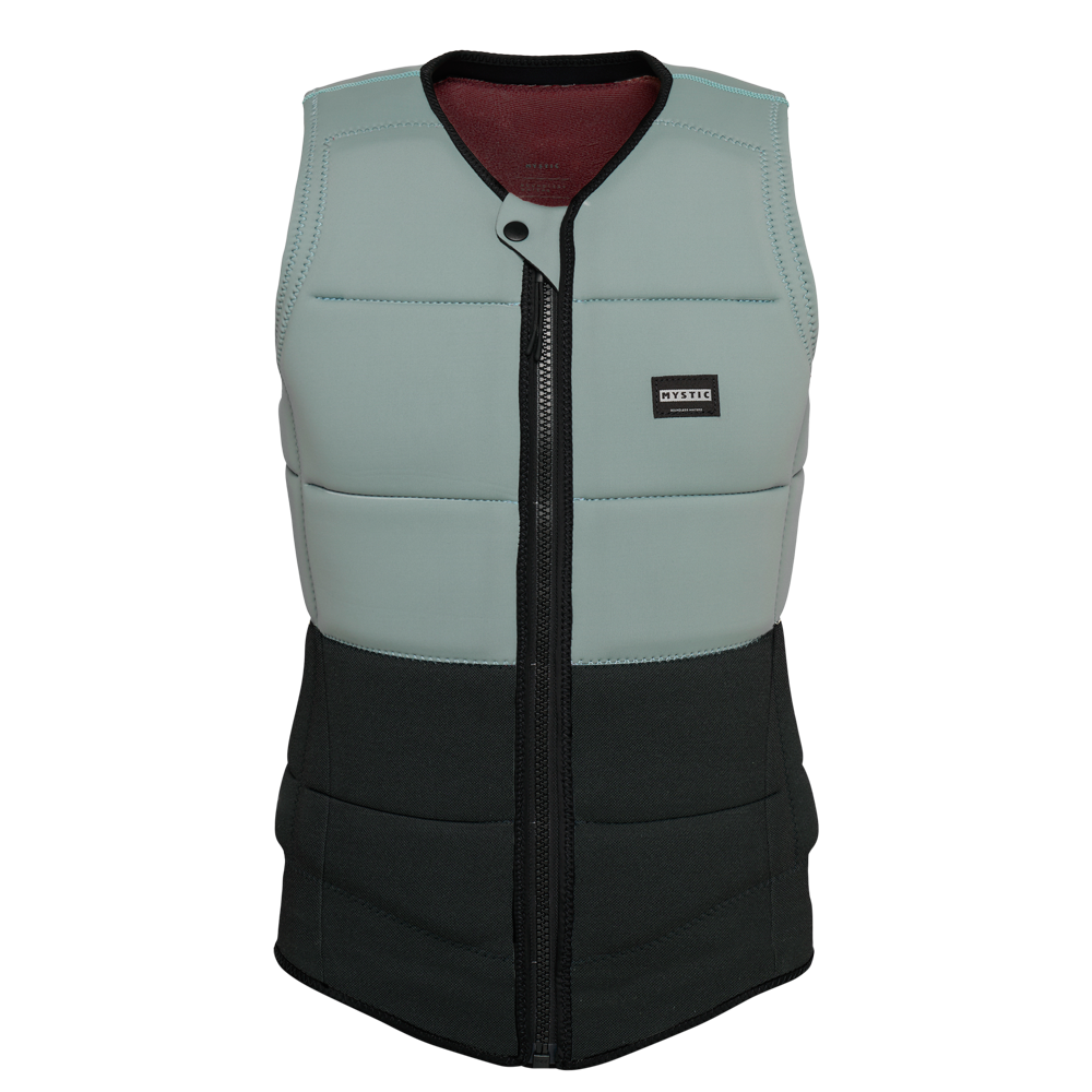 Mystic Renegade Impact Vest Fzip Wake Tidal Blue front