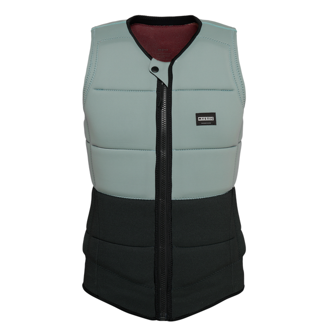 Mystic Renegade Impact Vest Fzip Wake Tidal Blue front