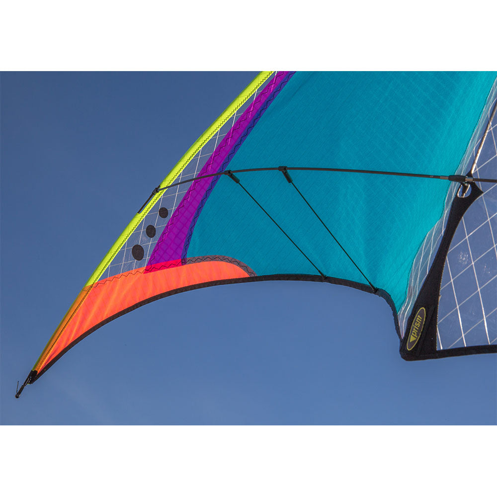 Prism 4D dual line low wind kite wingtip detail view